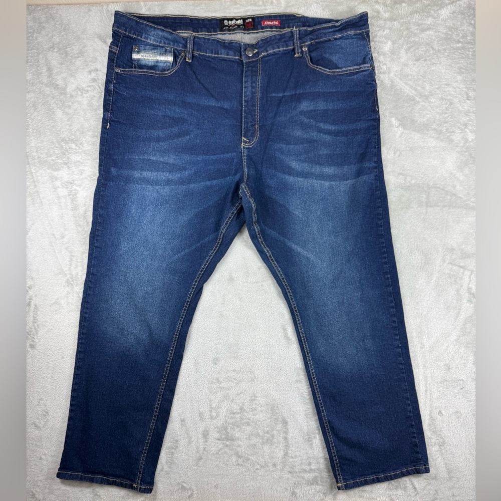 ECKO UNLTD Men's Straight Athletic Fit Denim Blue Jeans Medium Wash Sz 46x29